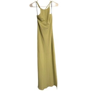 NWT Forever 21 Green Slip Dress Spaghetti Strap Sleeveless Halter Top